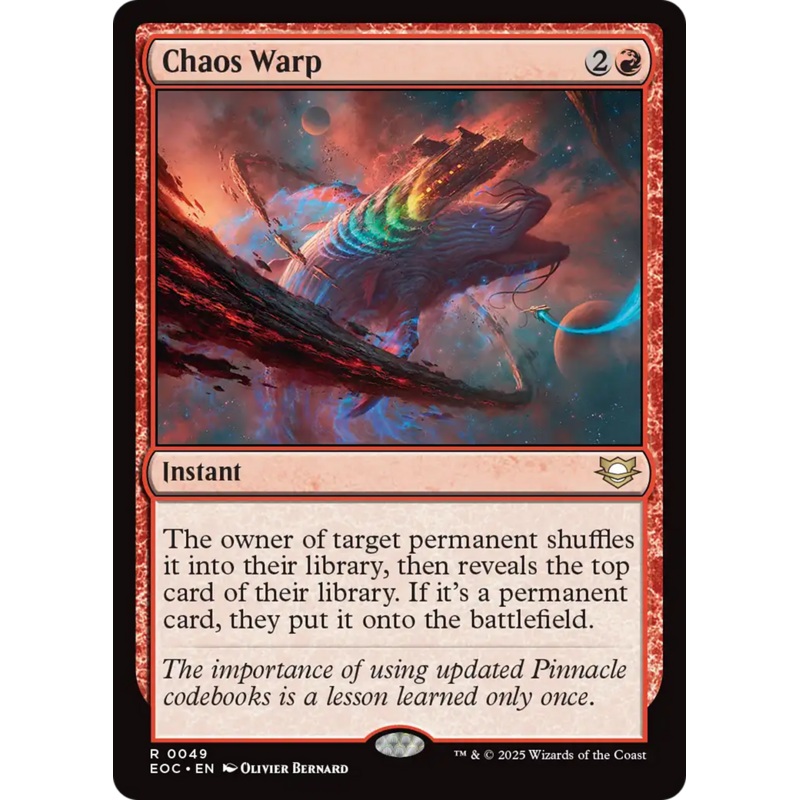Chaos Warp [Edge of Eternities Commander]