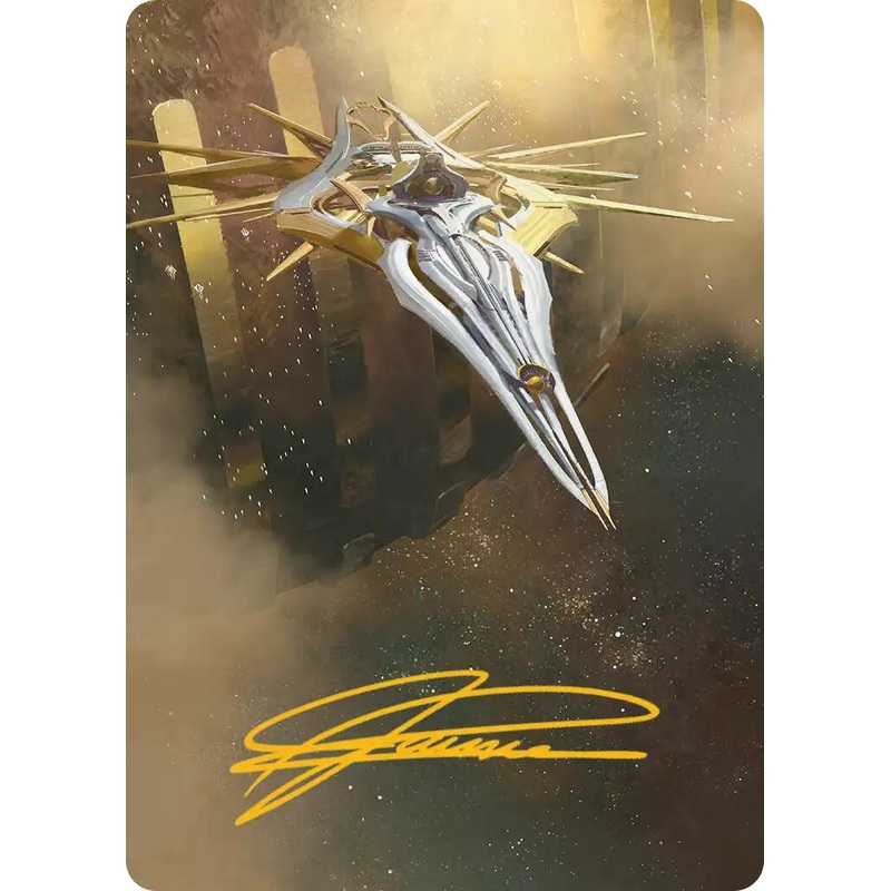 Dawnsire, Sunstar Dreadnought Art Card (Gold-Stamped Signature) [Edge of Eternities Art Series]