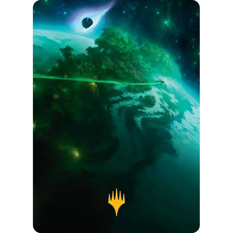 Evendo, Waking Haven Art Card (Gold-Stamped Planeswalker Symbol) [Edge of Eternities Art Series]