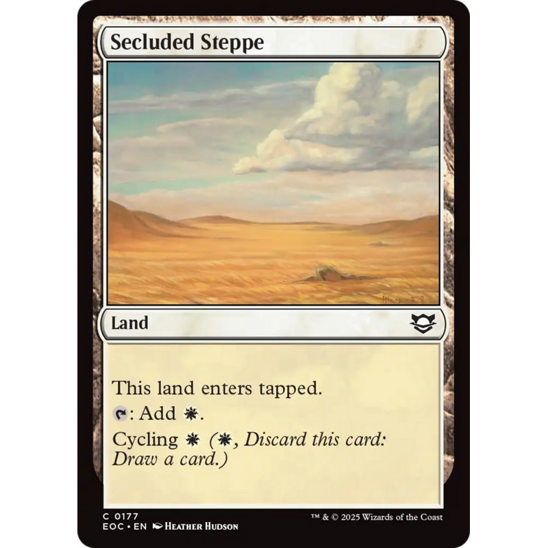 Secluded Steppe [Edge of Eternities Commander]