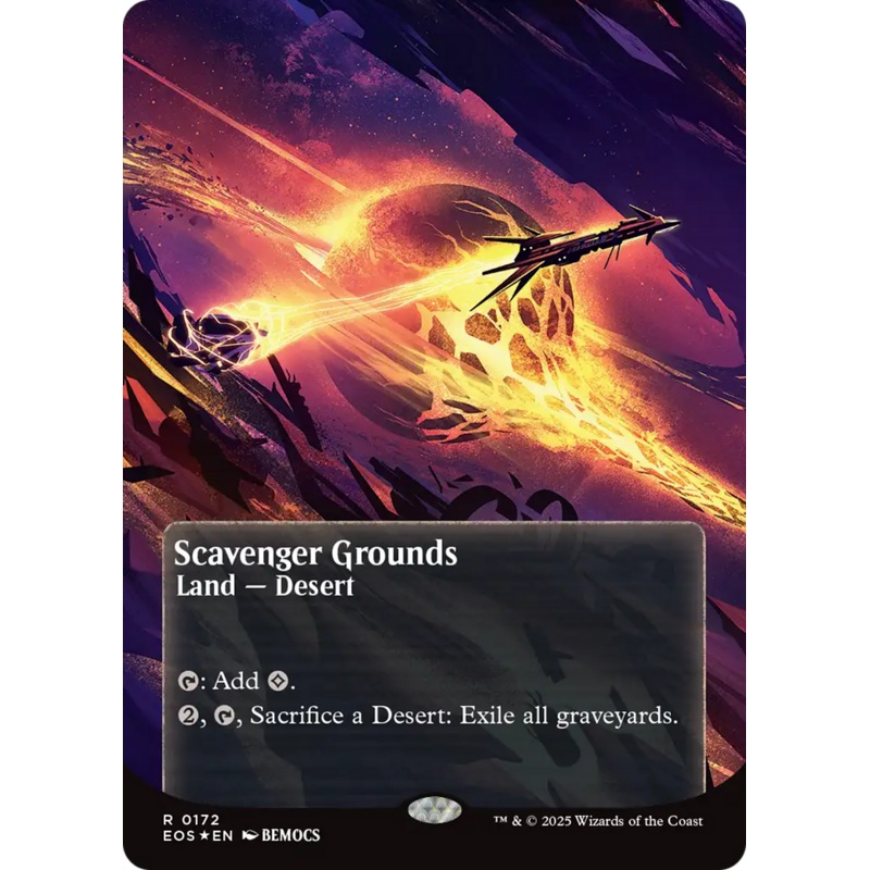 Scavenger Grounds (0172) (Borderless) (Galaxy Foil) [Edge of Eternities: Stellar Sights]
