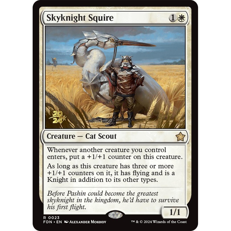 Skyknight Squire [Foundations Prerelease Promos]