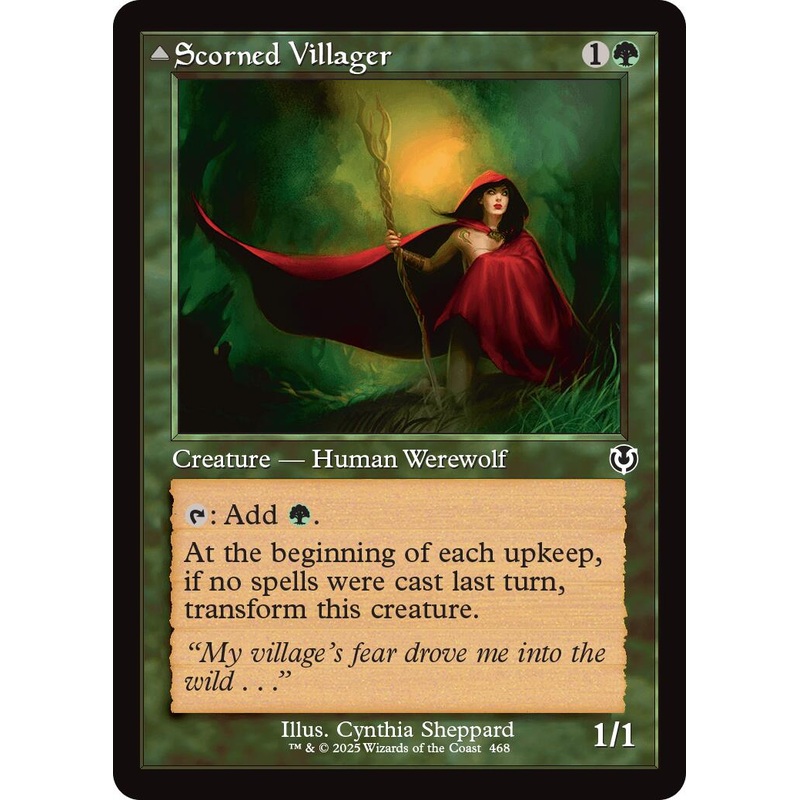 Scorned Villager // Scrounged Scythe (Retro Frame) [Innistrad Remastered]