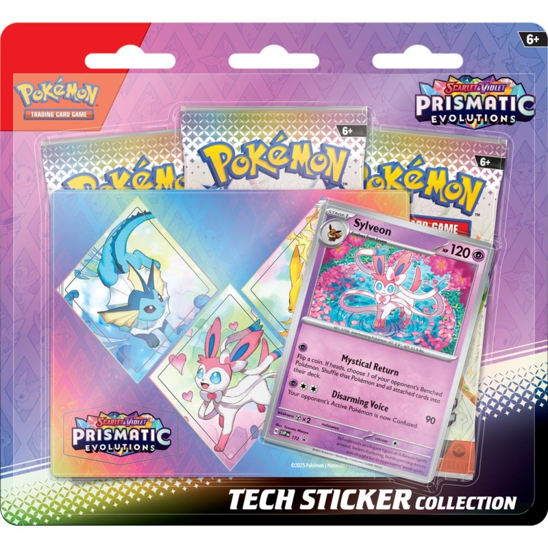 Pokmon TCG | Scarlet & Violet: Prismatic Evolutions - Tech Sticker Collection **In-Store Pick-Up and Purchase Only**