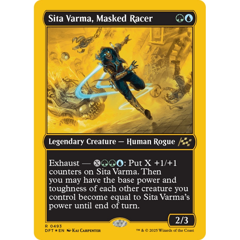 Sita Varma, Masked Racer (First-Place Foil) [Aetherdrift]
