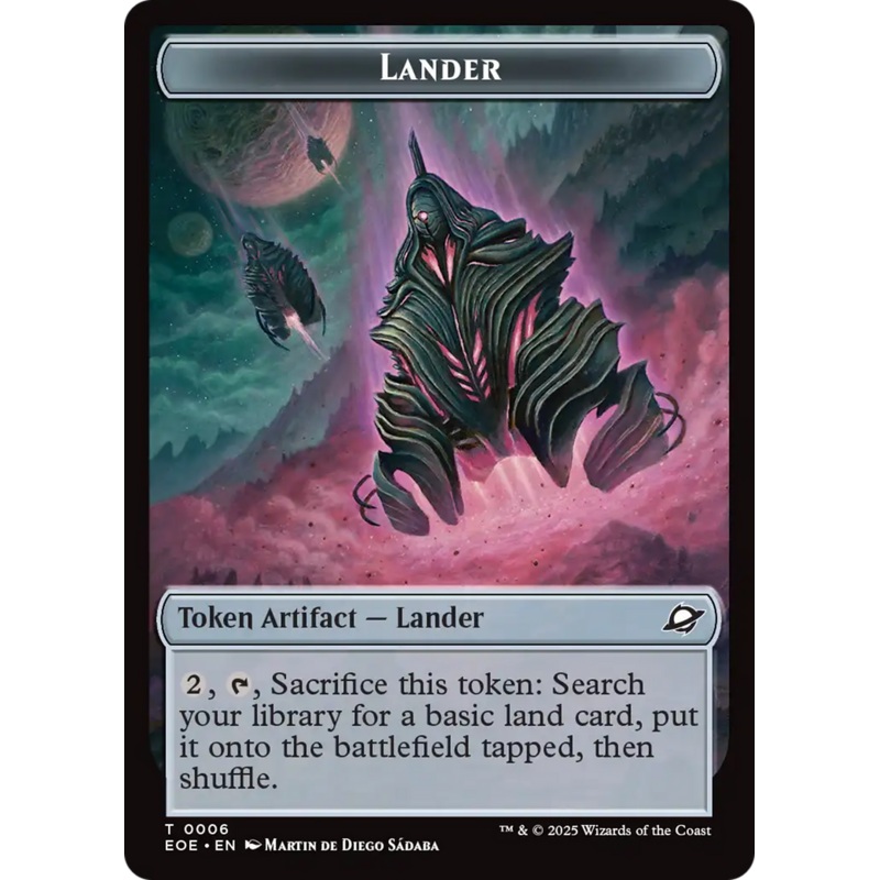 Beast (0006) // Lander Double-Sided Token [Edge of Eternities Tokens]