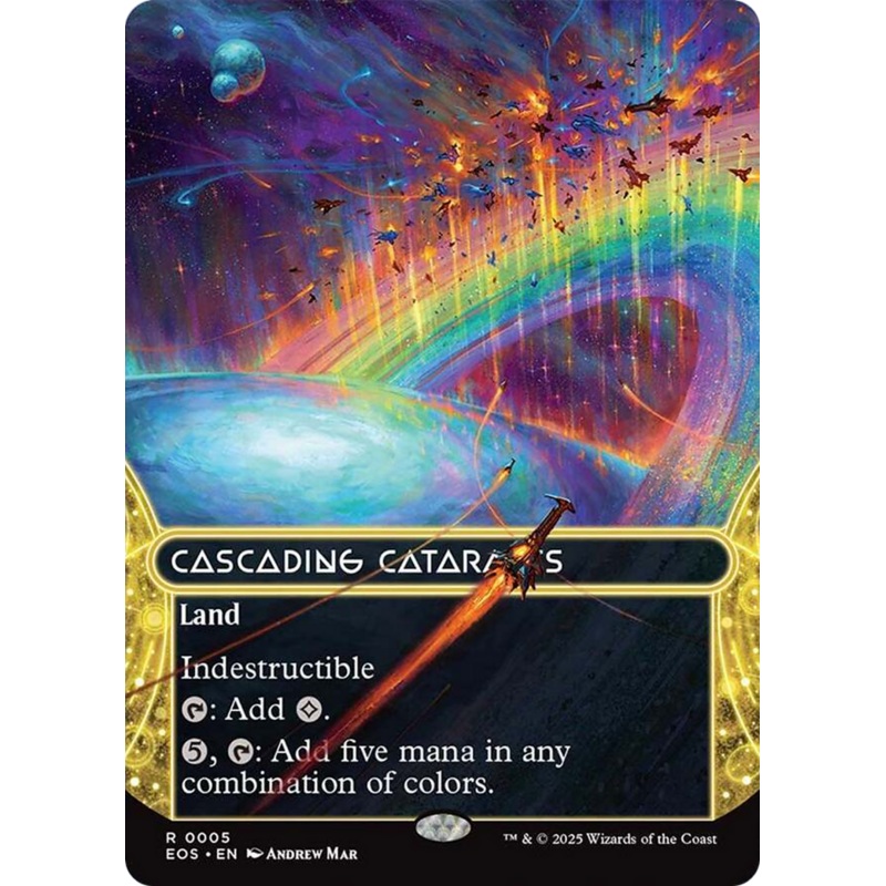 Cascading Cataracts (0005) (Borderless) [Edge of Eternities: Stellar Sights]