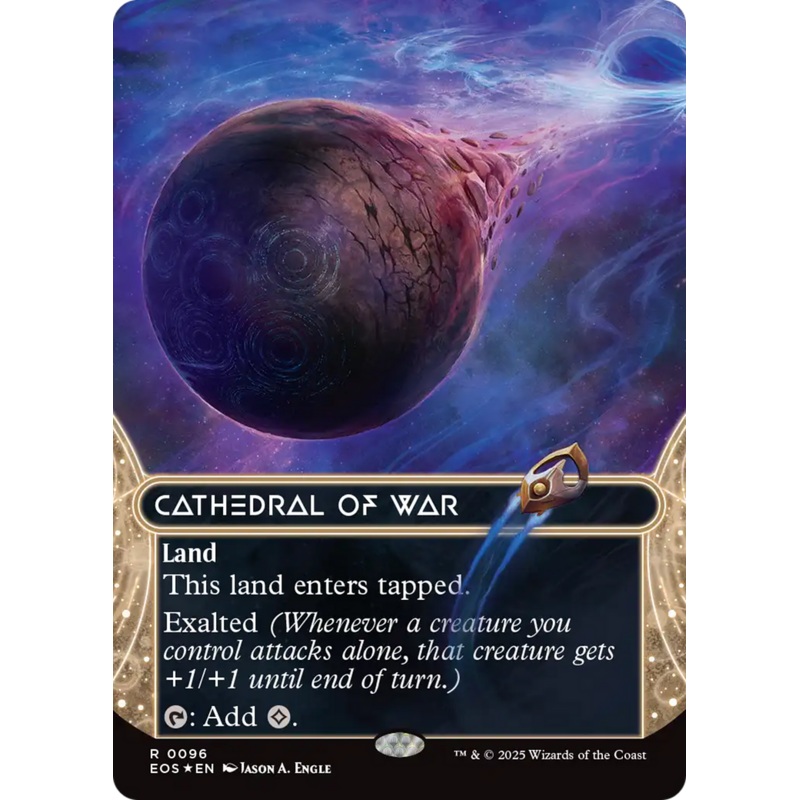 Cathedral of War (0096) (Borderless) (Galaxy Foil) [Edge of Eternities: Stellar Sights]