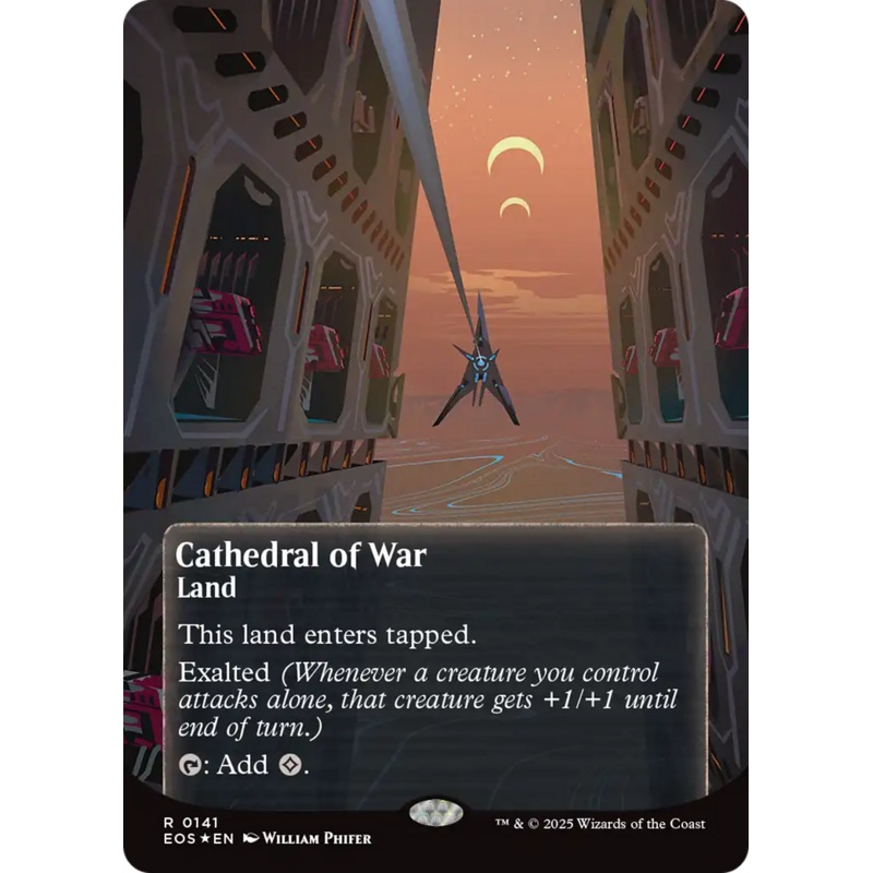 Cathedral of War (0141) (Borderless) (Galaxy Foil) [Edge of Eternities: Stellar Sights]