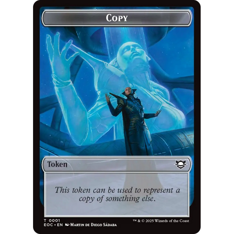 Copy // Clue Double-Sided Token [Edge of Eternities Commander Tokens]