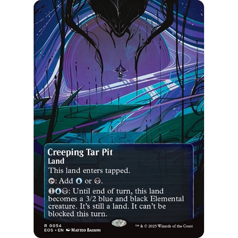 Creeping Tar Pit (0054) (Borderless) [Edge of Eternities: Stellar Sights]