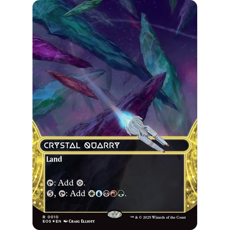 Crystal Quarry (0010) (Borderless) [Edge of Eternities: Stellar Sights]