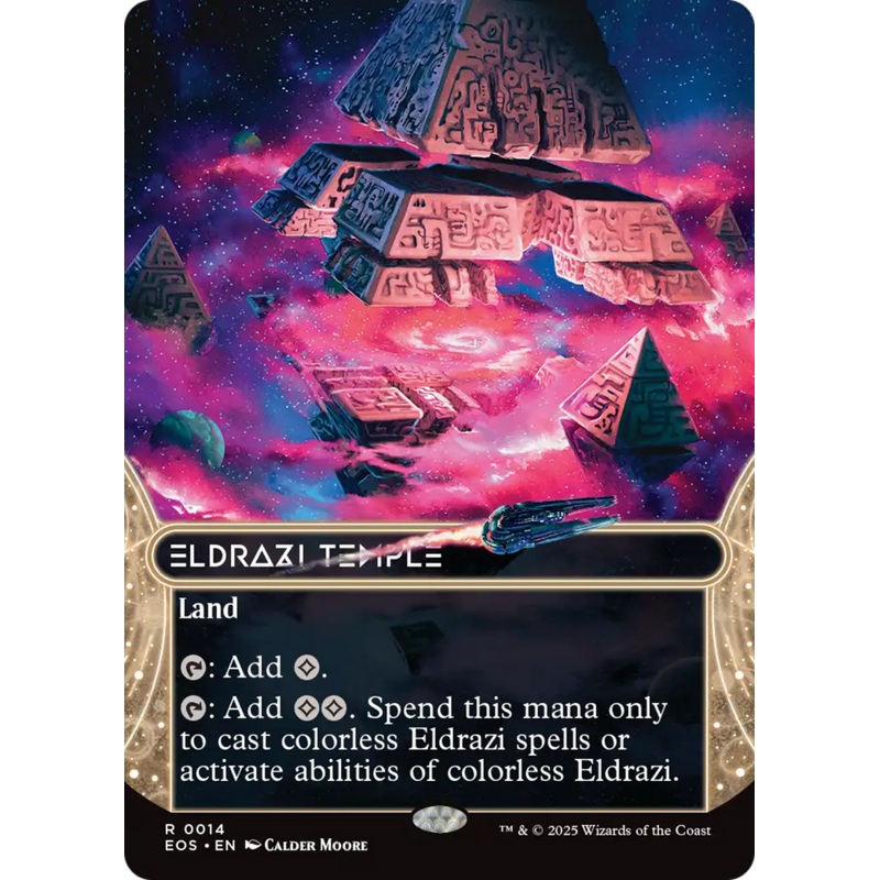 Eldrazi Temple (0014) (Borderless) [Edge of Eternities: Stellar Sights]