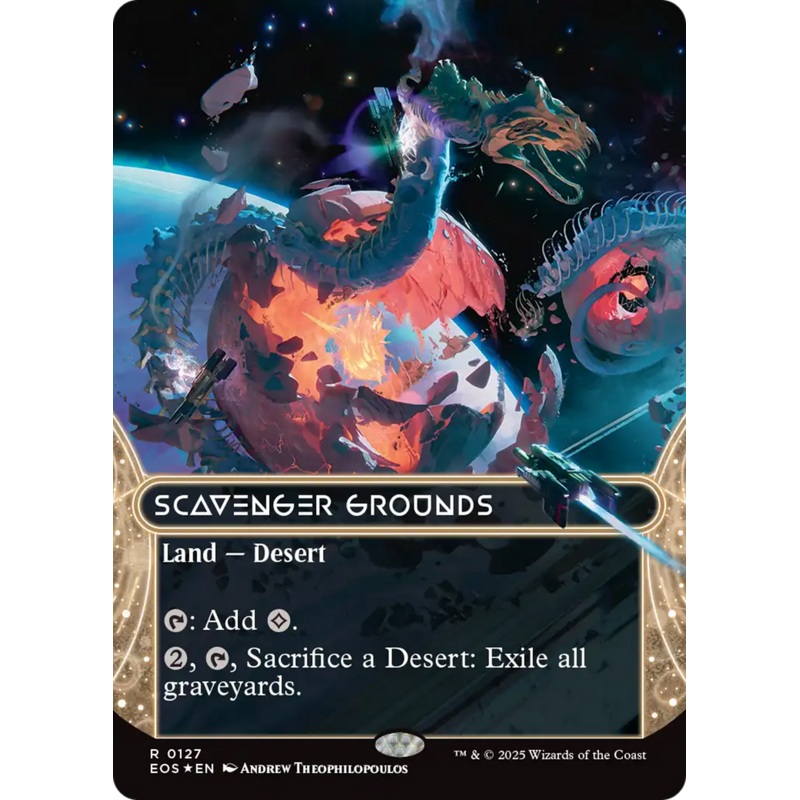 Scavenger Grounds (0127) (Borderless) (Galaxy Foil) [Edge of Eternities: Stellar Sights]
