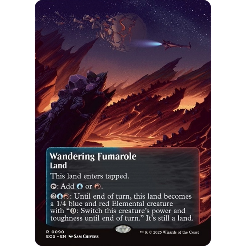Wandering Fumarole (0090) (Borderless) [Edge of Eternities: Stellar Sights]