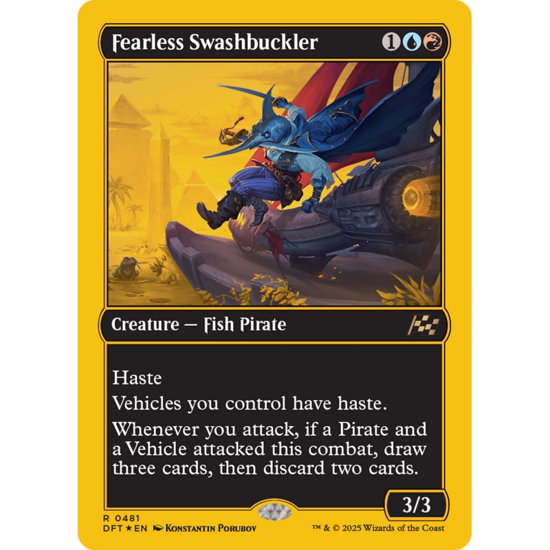 Fearless Swashbuckler (First-Place Foil) [Aetherdrift]