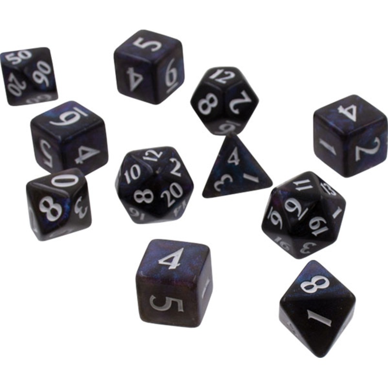 Ultra PRO Eclipse RPG Polyhedral Dice Set - Jet Black [11ct]