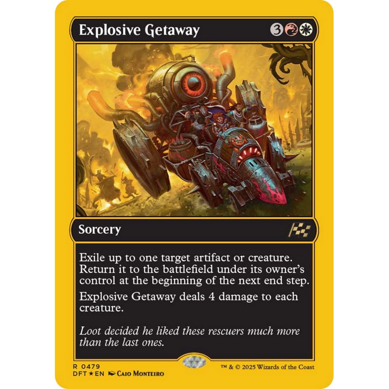 Explosive Getaway (First-Place Foil) [Aetherdrift]