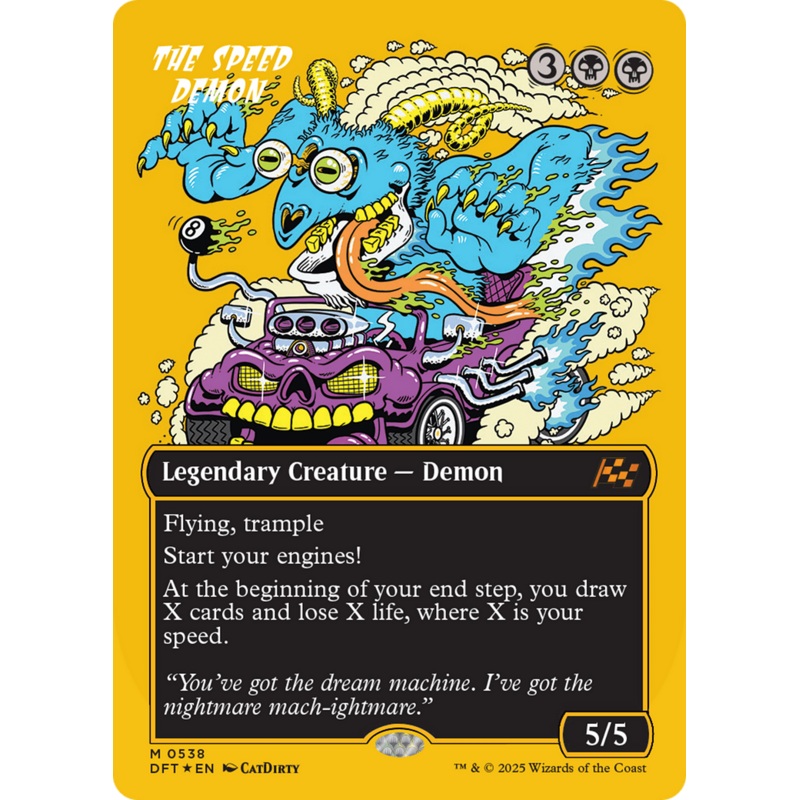 The Speed Demon (Borderless) (First-Place Foil) [Aetherdrift]