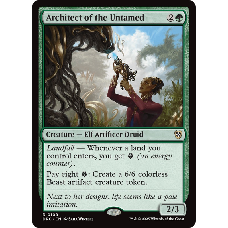 Architect of the Untamed [Aetherdrift Commander]