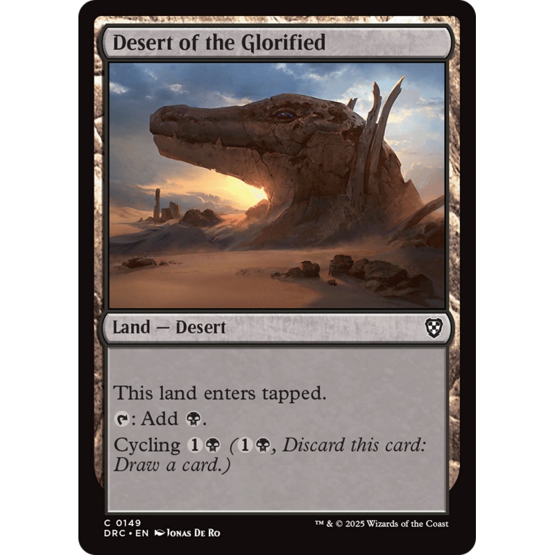 Desert of the Glorified [Aetherdrift Commander]