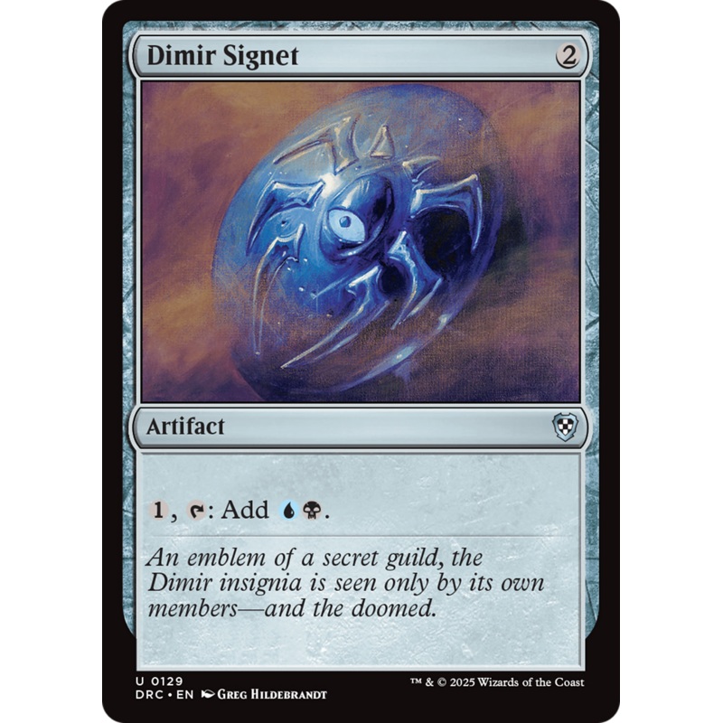 Dimir Signet [Aetherdrift Commander]