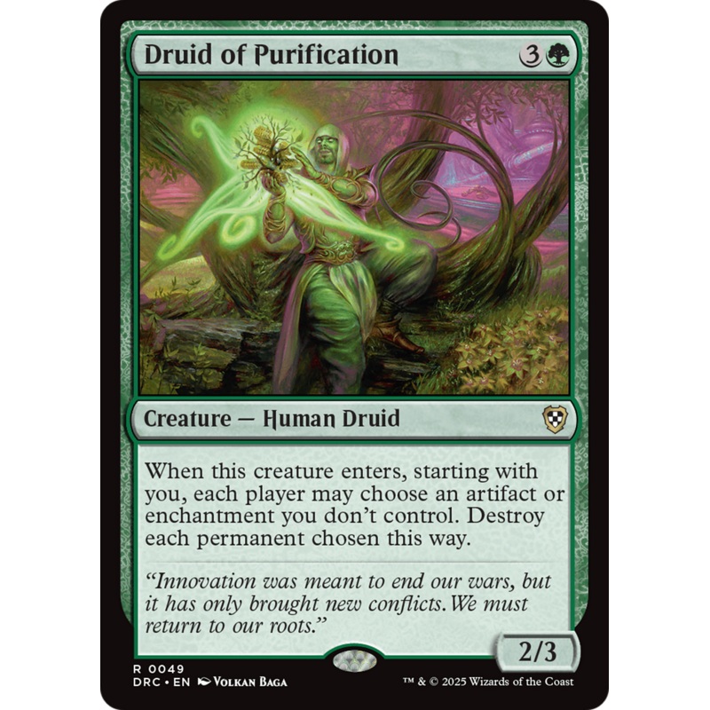 Druid of Purification [Aetherdrift Commander]