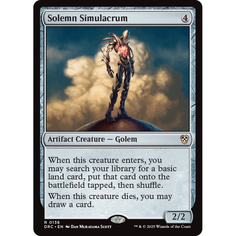Solemn Simulacrum [Aetherdrift Commander]