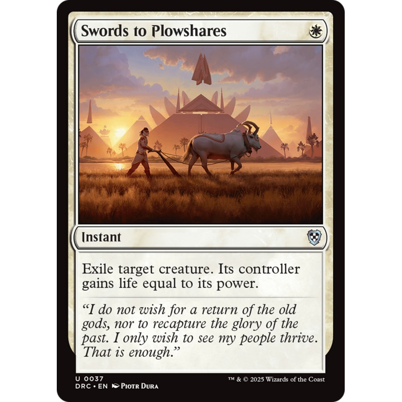 Swords to Plowshares [Aetherdrift Commander]