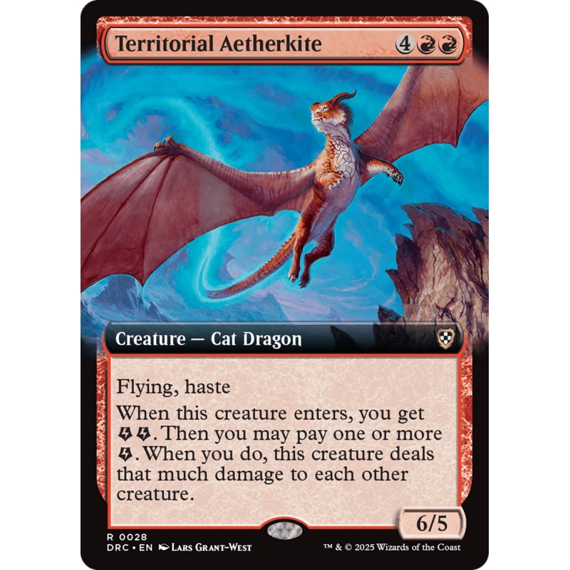 Territorial Aetherkite (Extended Art) [Aetherdrift Commander]