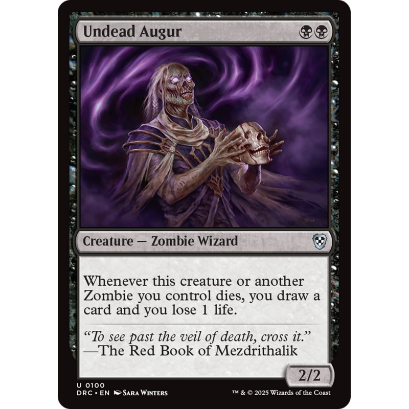Undead Augur [Aetherdrift Commander]