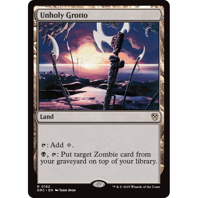 Unholy Grotto [Aetherdrift Commander]