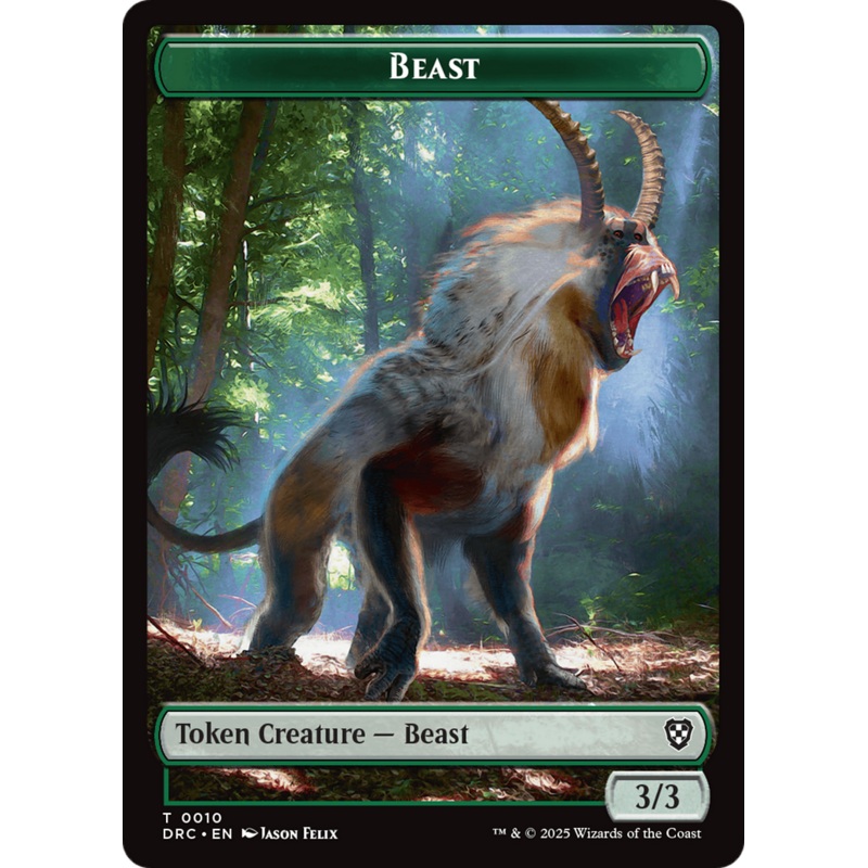 Beast (0010) // Servo Double-Sided Token [Aetherdrift Tokens]