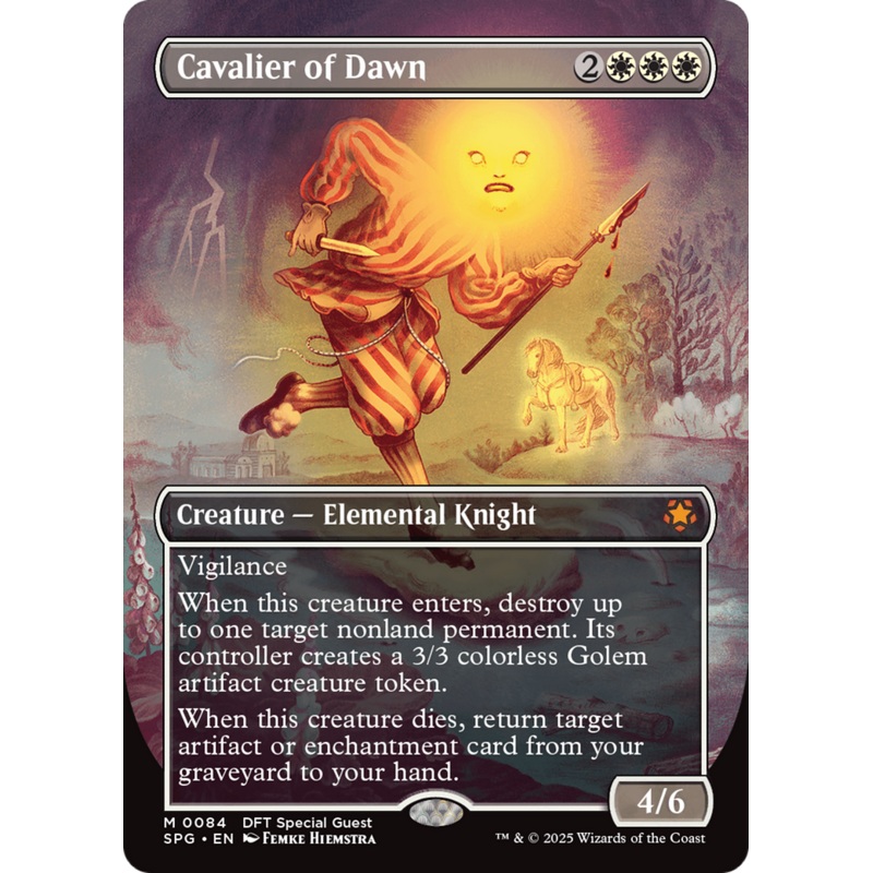 Cavalier of Dawn (Borderless) [Aetherdrift Special Guests]