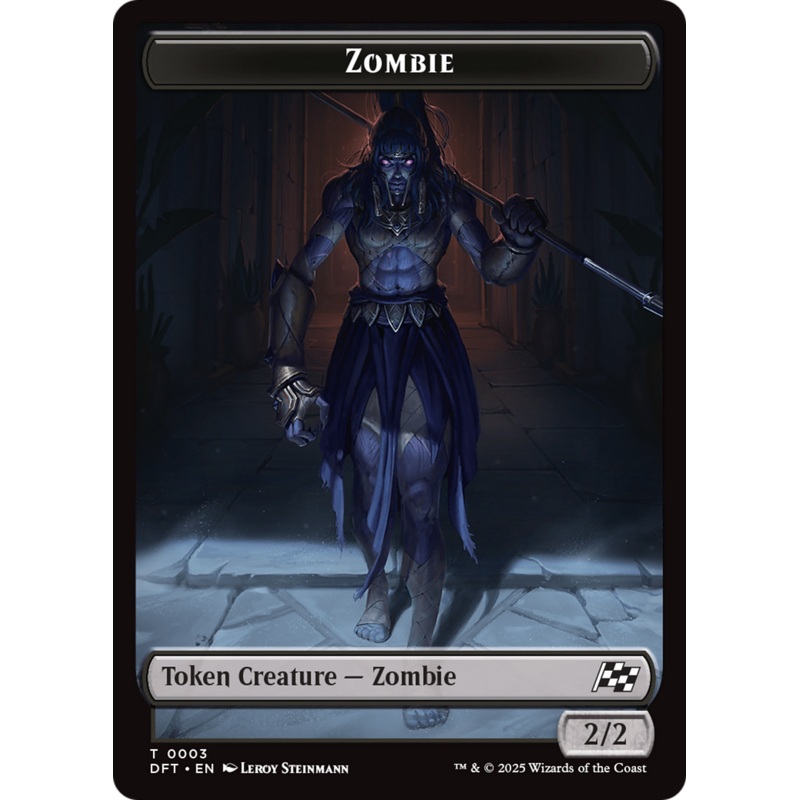 Elephant // Zombie (0003) Double-Sided Token [Aetherdrift Tokens]