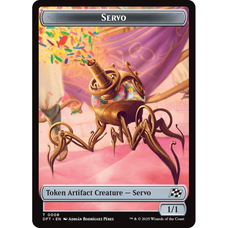 Servo // Thopter (0009) Double-Sided Token [Aetherdrift Tokens]