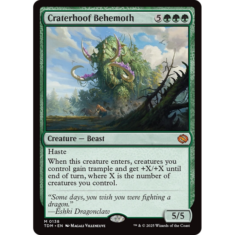 Craterhoof Behemoth [Tarkir: Dragonstorm]