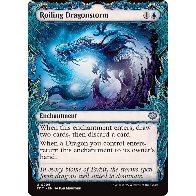 Roiling Dragonstorm (Showcase) [Tarkir: Dragonstorm]