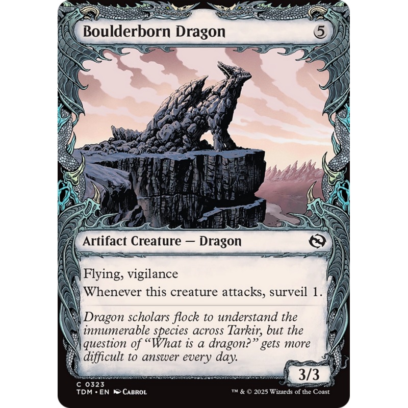 Boulderborn Dragon (Showcase) [Tarkir: Dragonstorm]