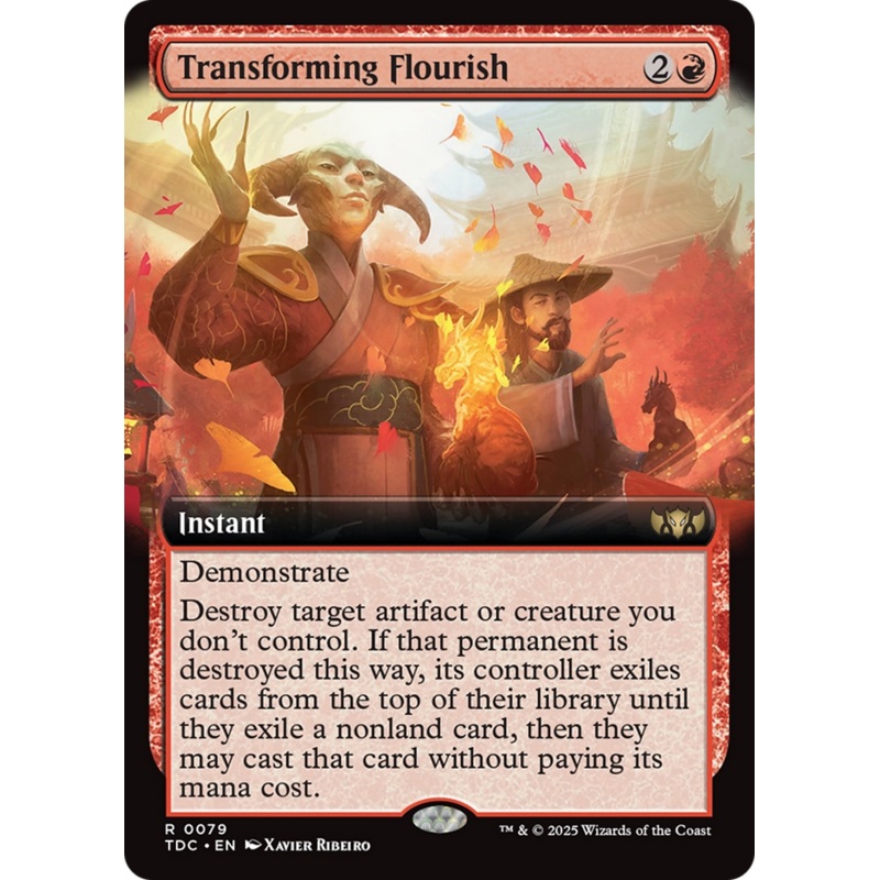Transforming Flourish (Extended Art) [Tarkir: Dragonstorm Commander]
