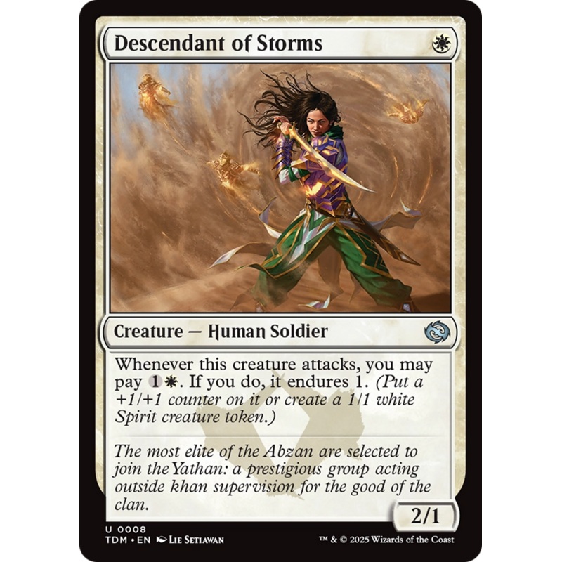 Descendant of Storms [Tarkir: Dragonstorm]