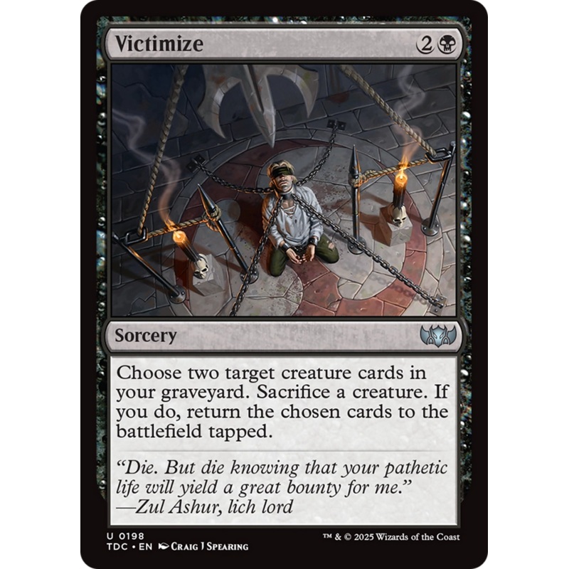 Victimize [Tarkir: Dragonstorm Commander]