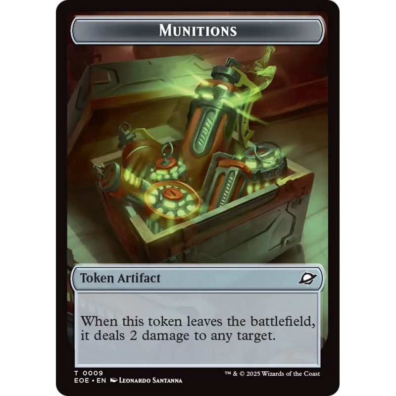 Robot // Munitions Double-Sided Token [Edge of Eternities Tokens]