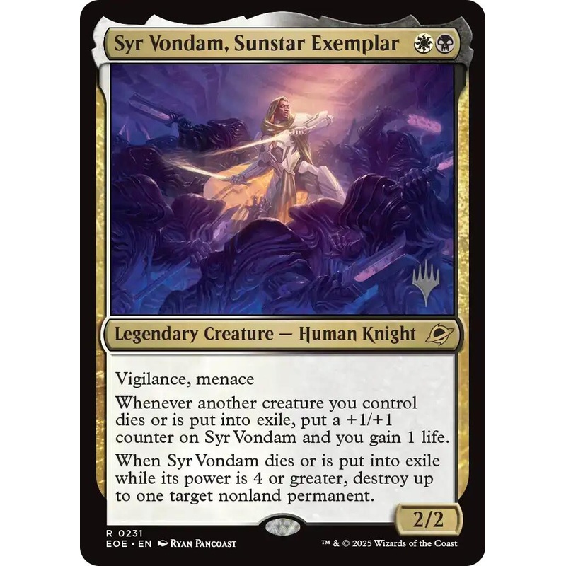 Syr Vondam, Sunstar Exemplar [Edge of Eternities Promo Pack]
