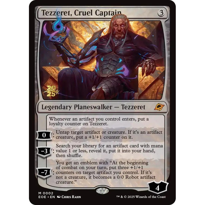 Tezzeret, Cruel Captain [Edge of Eternities Prerelease Promos]