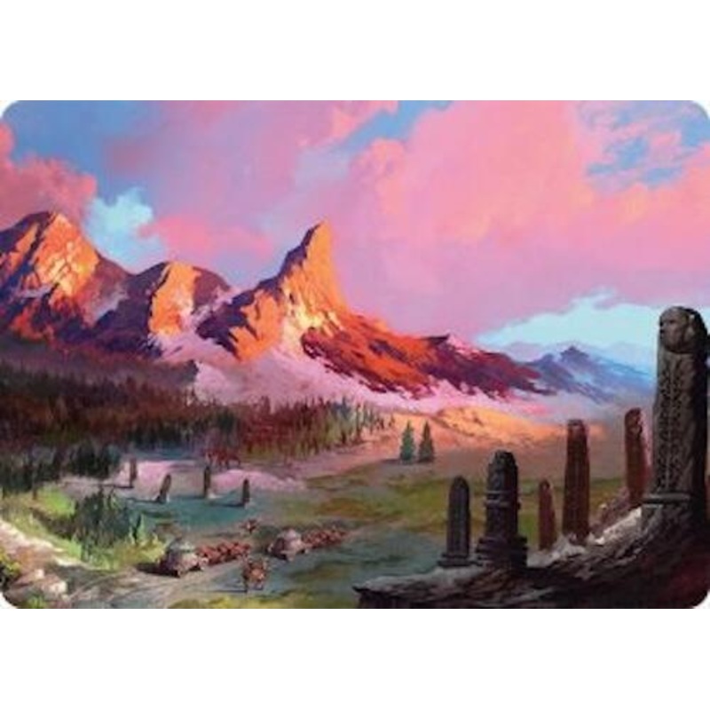 Rugged Highlands Art Card (29/54) [Tarkir: Dragonstorm Art Series]