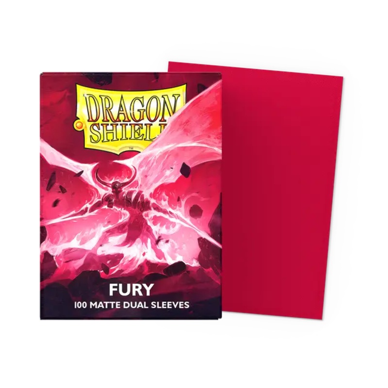 Dragon Shield Matte Dual Sleeves - Fury [100ct Standard Size]