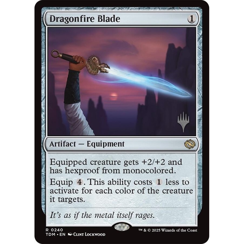 Dragonfire Blade [Tarkir: Dragonstorm Promos]