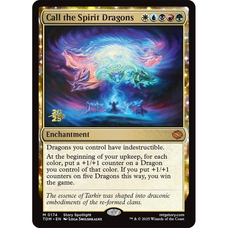 Call the Spirit Dragons [Tarkir: Dragonstorm Prerelease Promos]
