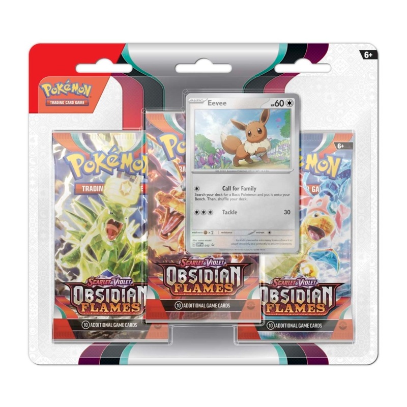 Pokmon TCG | Scarlet & Violet - Obsidian Flames 3 Booster Packs